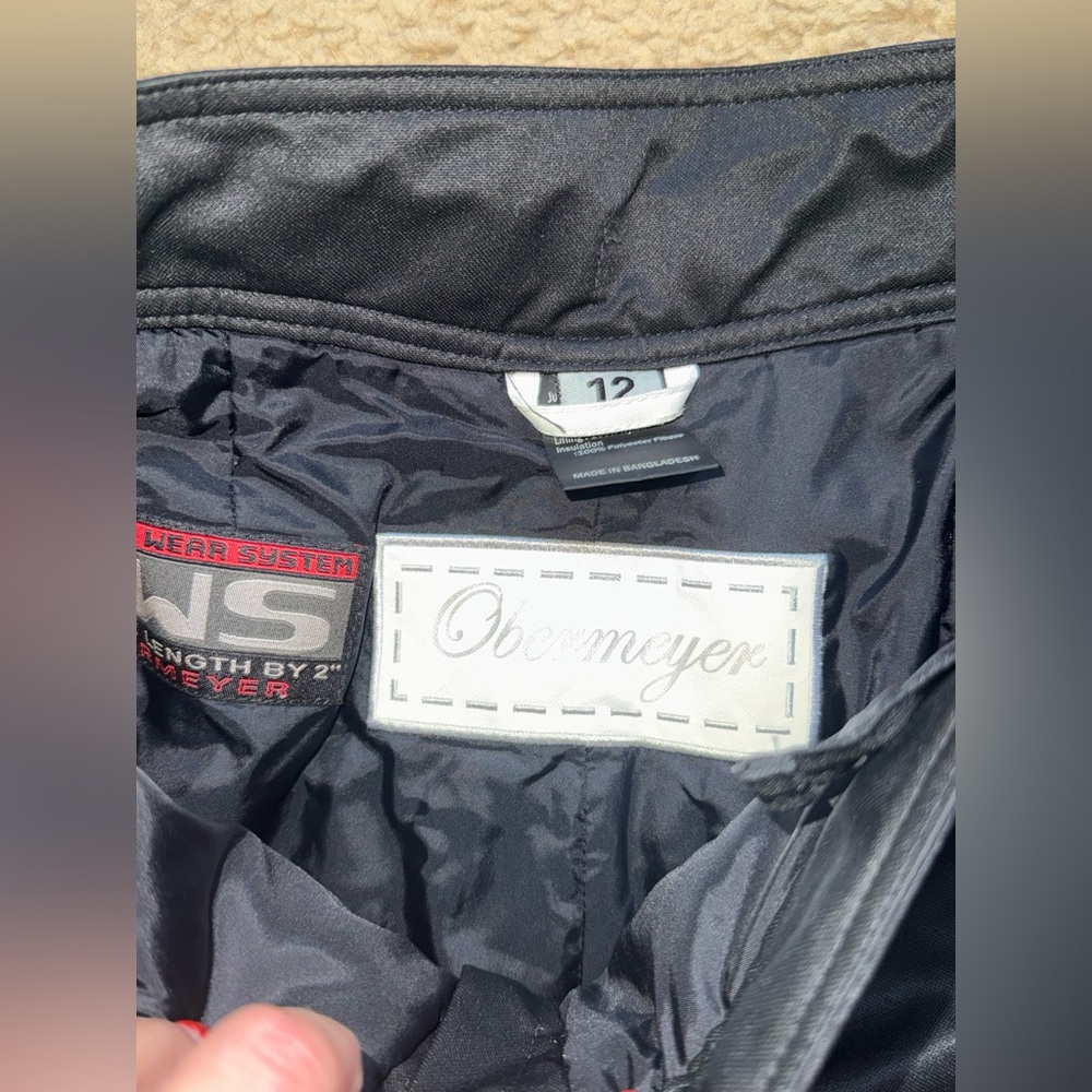 Obermeyer Kids Black Snow Pants - Picture 3 of 3